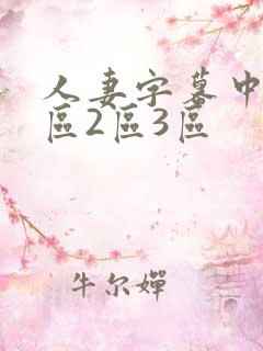 人妻字幕中文一区2区3区