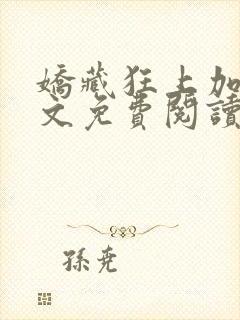 娇藏狂上加狂全文免费阅读笔趣阁