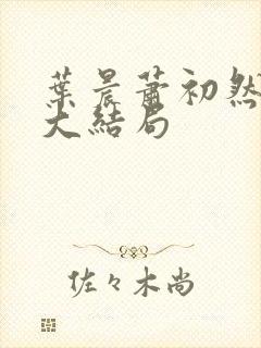 叶晨萧初然小说大结局