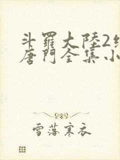 斗罗大陆2绝世唐门全集小说