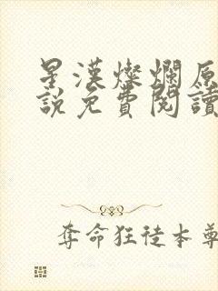 星汉灿烂原著小说免费阅读