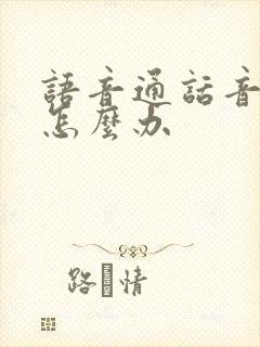 语音通话音量小怎么办