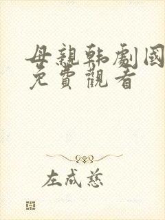 母亲韩剧国语版免费观看