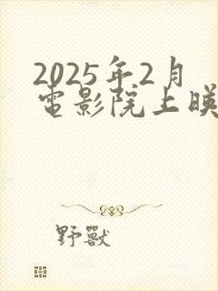 2025年2月电影院上映的电影