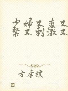 少妇又爽又色又紧又刺激又舒服视频