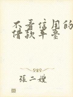 不看信用的正规借款平台