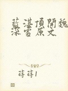 蓝湛顶开魏婴的深处原文