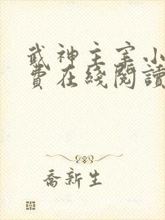 武神主宰小说免费在线阅读