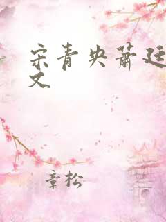 宋青央萧廷和全文