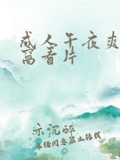 成人午夜爽爽窝窝看片