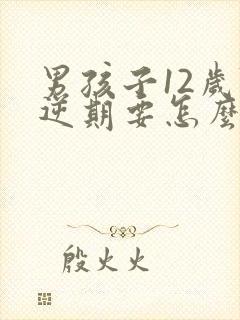 男孩子12岁叛逆期要怎么管教