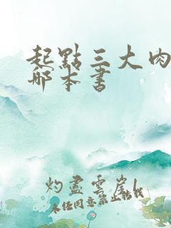 起点三大肉器是哪本书