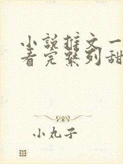 小说推文一口气看完系列甜文