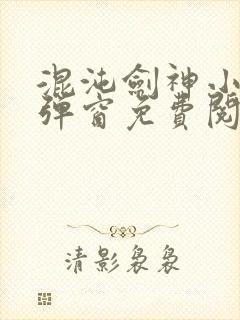 混沌剑神小说无弹窗免费阅读全文