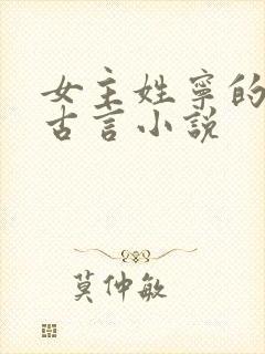 女主姓宁的穿越古言小说