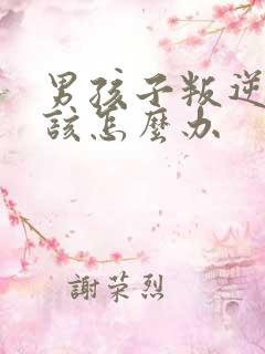 男孩子叛逆父母该怎么办