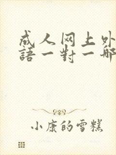 成人网上外教口语一对一哪里好