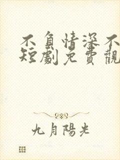 不负情深不负卿短剧免费观看