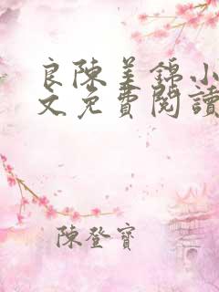 良陈美锦小说全文免费阅读未删减