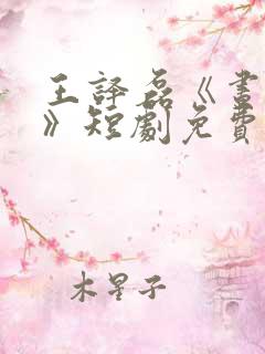 王译磊《昼与夜》短剧免费