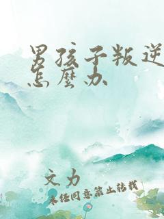 男孩子叛逆家长怎么办