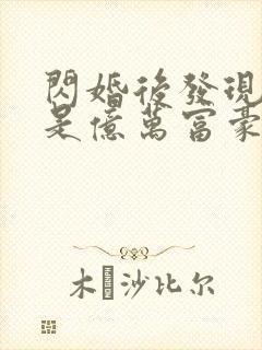 闪婚后发现老公是亿万富豪免费阅读