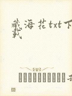 藏海花txt下载