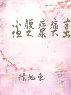 小腹疼痛有尿意但又尿不出来