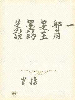 叶墨是哪一部小说的主角