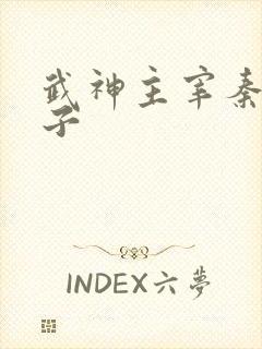 武神主宰秦尘妻子