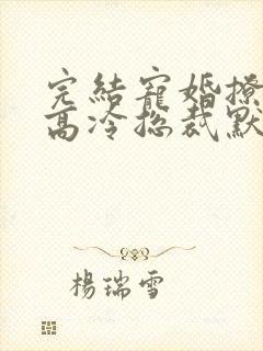 完结宠婚撩人:高冷总裁默默爱 小说