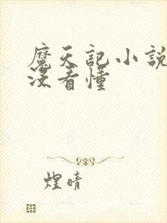 魔天记小说结局没看懂