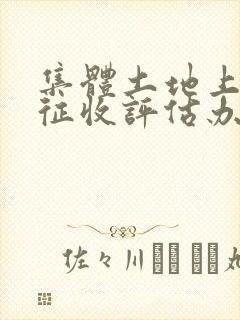 集体土地上房屋征收评估办法细则