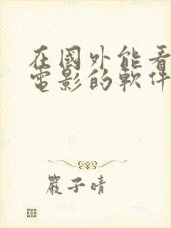 在国外能看国内电影的软件