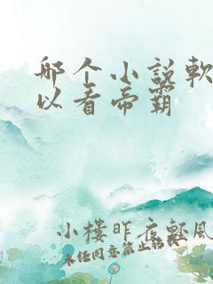 哪个小说软件可以看帝霸