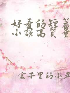 好看的短篇言情小说高质量文笔好