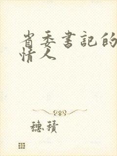 省委书记的秘密情人