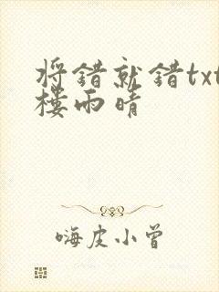 将错就错txt楼雨晴