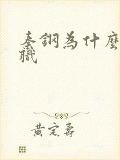 秦钢为什么被解职