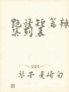 艳情短篇辣文合集列表