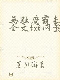 无耻魔霸未删节全文txt网盘
