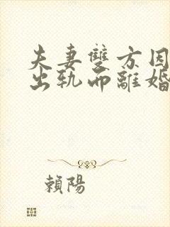 夫妻双方因一方出轨而离婚 财产如何分割