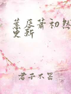 叶辰萧初然最快更新