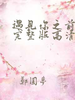 遇见你之前免费完整版高清