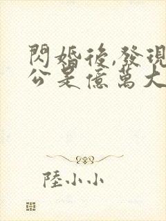 闪婚后,发现老公是亿万大佬