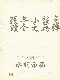 张冬小说免费阅读全文无弹窗