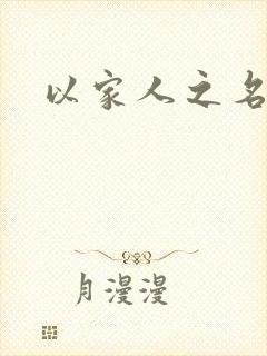 以家人之名原著