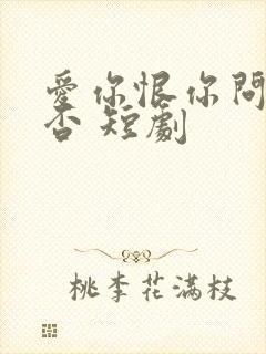 爱你恨你问君知否 短剧