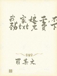 我家娘子,不对劲txt免费下载