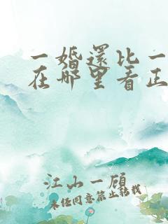 一婚还比一婚高在哪里看正版